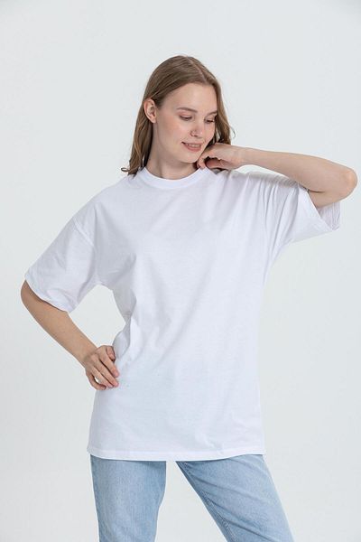 Rocqerx R-5741 Μπλουζάκι με στάμπα με λαιμόκοψη Oversize Back Skull