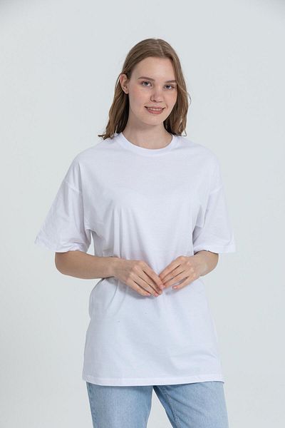 Rocqerx R-5741 Μπλουζάκι με στάμπα με λαιμόκοψη Oversize Back Skull