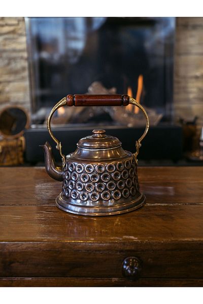 Bakır Concept Copper Teapot GAMZELLI MARAŞ MODEL OXTIQUE COLOR