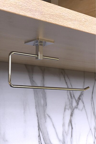 Home Stuff Pratik Kağıt Rulo Havluluk, Havlu Askısı, Banyo Mutfak Paslanmaz Havluluk - Peçetelik