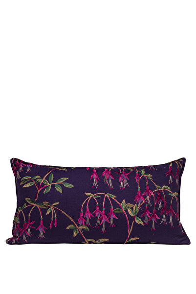 Gülruh Home Küpe Çiçeği İç Dolgulu Dekoratif Yastık - Mor