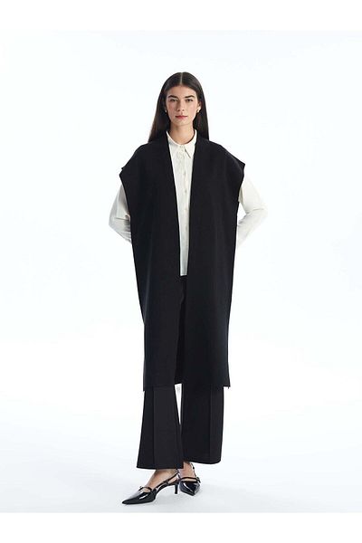 LC Waikiki LCW Modest - Дамска жилетка с голяма яка и шал