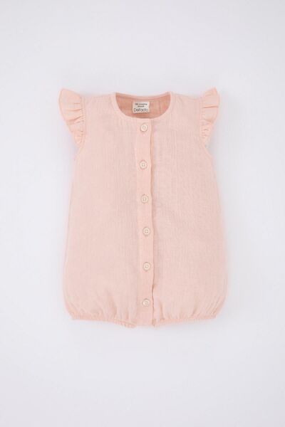 DeFacto Newborn Baby Girl Muslin Jumpsuit - Z2879a223sm