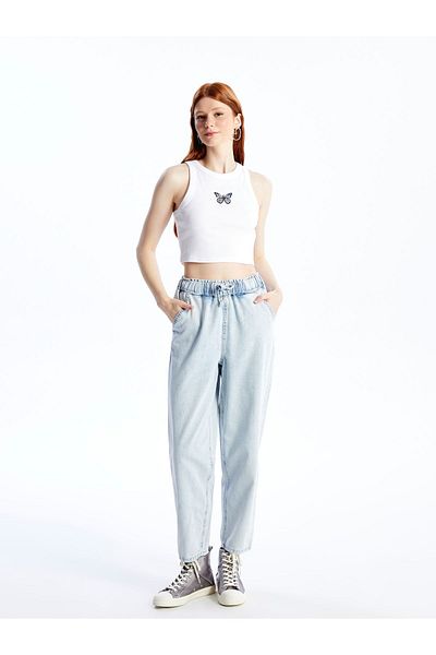 LC Waikiki Blugi LCW Pantaloni de damă cu talie elastică Balloon Fit