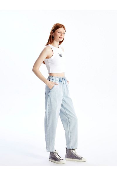 LC Waikiki Blugi LCW Pantaloni de damă cu talie elastică Balloon Fit