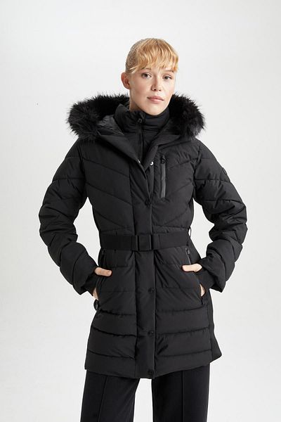 DeFacto Parka cu glugă Slim Fit hidrofugă - Slim Fit