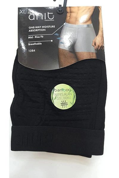 Anıt Ανδρικά Boxers μονόχρωμη υφή Bamboo - Breathable, 3 τμχ