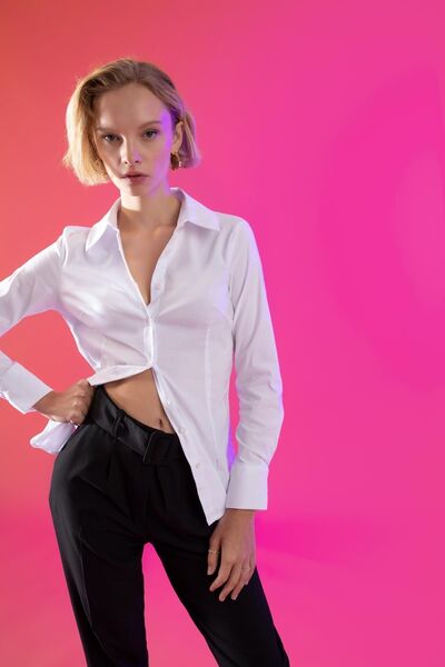 DeFacto Long Sleeve Fitted Bengal Shirt - Y4651az22au