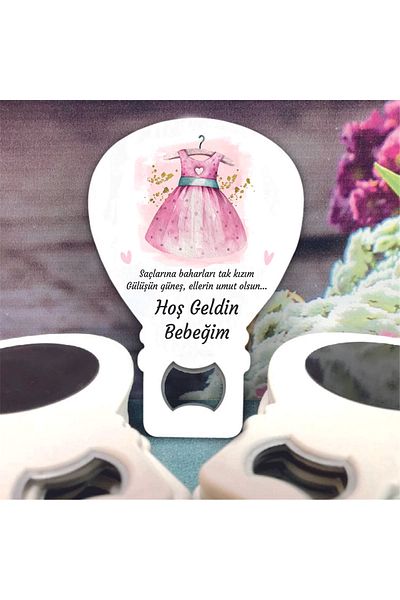 Ege ajans 10 Balloon Opener Magnets with Gelatin and Card