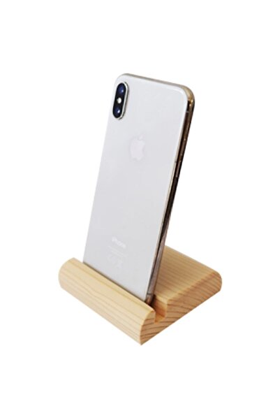 Genel Markalar Tüm Telefonlarla Uyumlu Masa Üstü Ahşap Telefon Tutacağı. Akro...