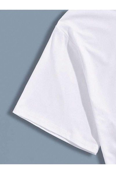 aynewmoda Tricou supradimensionat cu imprimeu AL HILAL