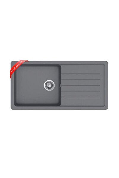 ukinox Valente D-100l Gri Granit Eviye