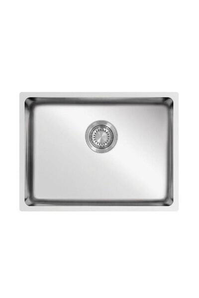 ukinox Me 550 Polisajlı 54.8x39.5 Cm Inox Paslanmaz Çelik Tezgah Altı Sifonlu Mutfak Eviyesi