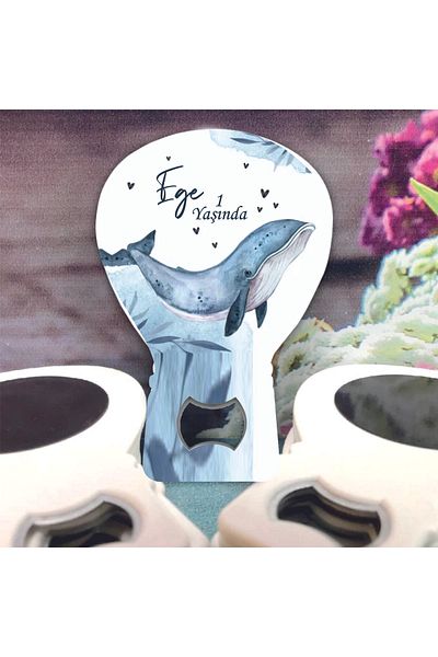 Ege ajans 10 Balloon Opener Magnet with Gelatin Card