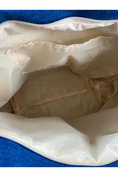 Miami Beach Large Size Zippered I.I Lined Summer Beach Bag