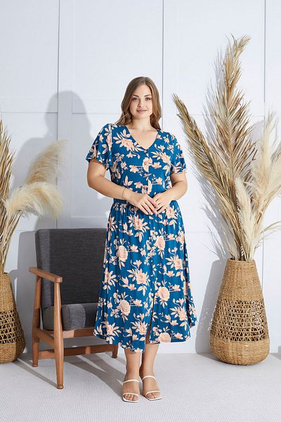 Sevim 15802 Model King Rochie cu jumătate de mânecă