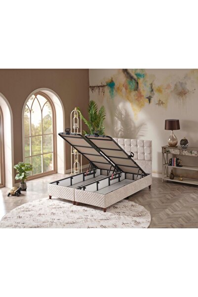 beehanem (150X200) Çift Kişilik Sandıklı Baza (150X200) Yatak Başlık Hariçtir!!