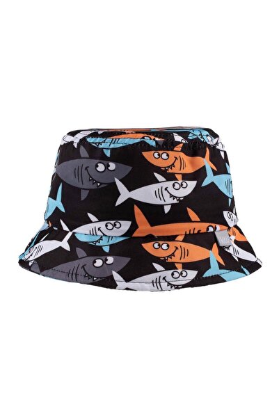 Kitti 9-20 Months Head Circumference Patterned Fish Fedora Hat - 44-48 Cm