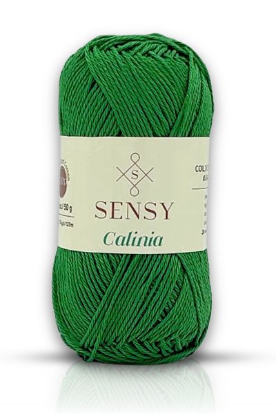 SENSY Calinia 100% Mercerized Green Cotton Knitting - Thread, Lace and Crochet Thread