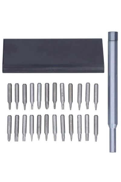 Özasya AVM 24 Parça Çelik Profesyonel Tornavida Seti Saklama Kutulu Telefon Saat Tamir Kiti