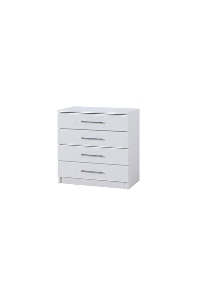 dekorazi Ekol 4 Çekmeceli Şifonyer Beyaz