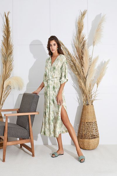 Sevim 15687 Model Long Kimono