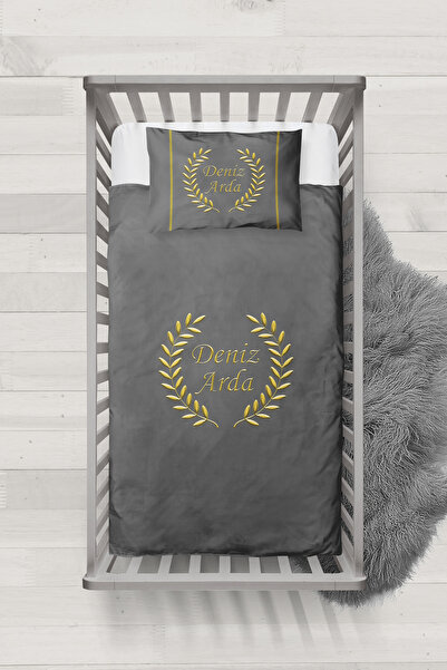 MEKTA HOME BEBEK İSİMLİ BEŞİK NEVRESİM TAKIMI MİBNT-3041