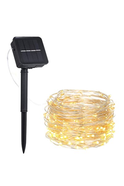 Petrix ( MANDAL SEPETİ HEDİYE ) Petrix Güneş Enerjili 100 Peri Ledli 10 m Bah...