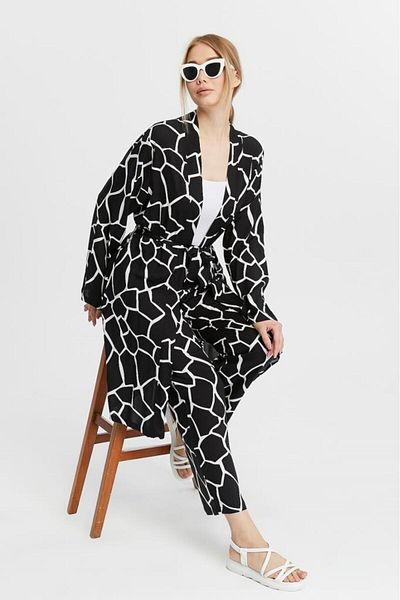 Jamila Women's Kimono - Colorful Double Set