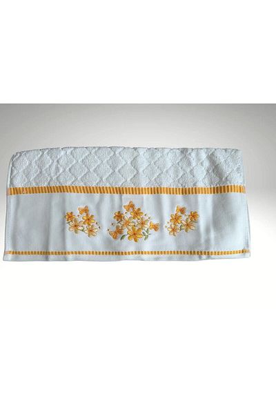 Özdilek Rose Garden 6-Piece Embroidered and Bag Ozdilek Towel Set