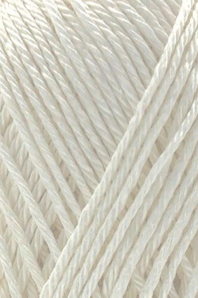 SENSY Calinia 100% Mercerized White Cotton Knitting - Rope, Lace, Crochet and Giza Egyptian Style