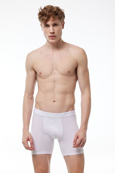 Malabadi Ανδρικό White Modal Long Boxer 010