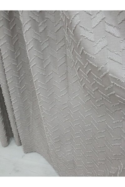 Vinaldi monchester 375458-645 Μπεζ λινό φόντο κουρτίνα - μονόφυλλο συμπίεση