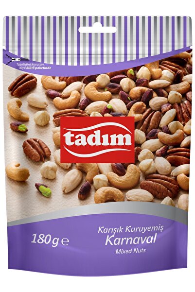 Tadım TADIM KARIŞIK KURUYEMİŞ KARNAVAL 180gr X 12 ADET
