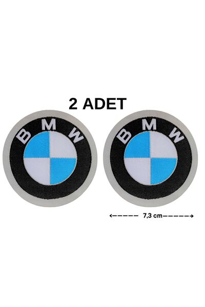 Megas Etiket Ütü ile Yapışan BMW Logo "Büyük Boy" Dokuma Arma/Yama