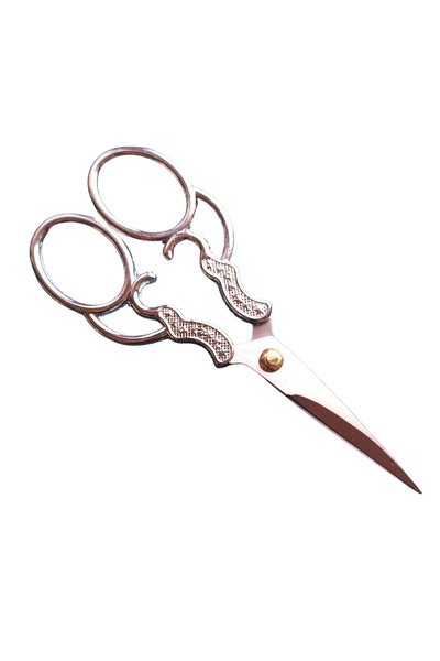 Kent Pazarı Silver Colored Promise Engagement Scissors - Special Day Ribbon and Sewing Embroidered