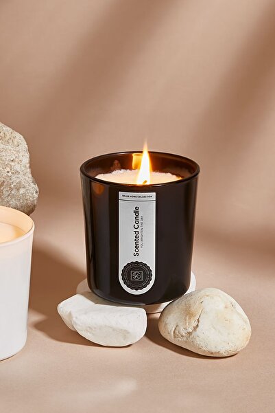 SELKA HOME Bliss Cam Tasarım Kokulu Siyah Candle Mum