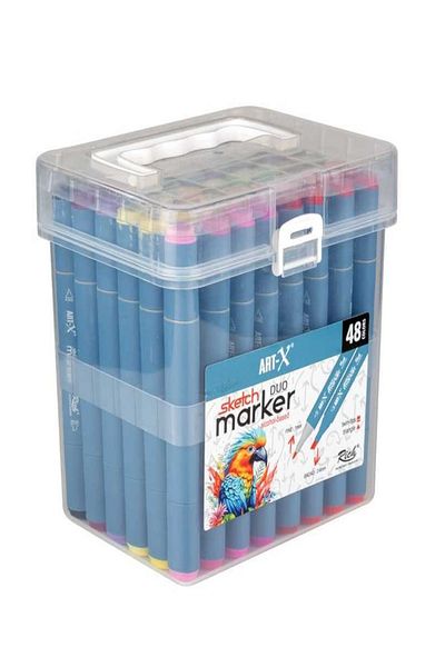 GLANCE ART-X Sketch Marker - Double Sided Pen Set of 48