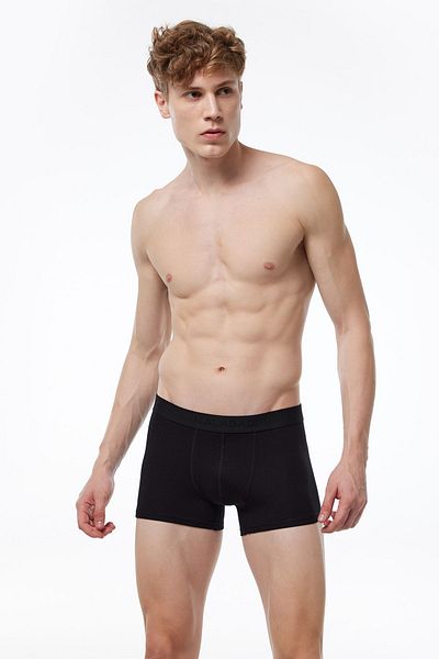 Malabadi Ανδρικό Μαύρο Γκρι Λευκό 3 Πακέτο Modal Short Boxer 011