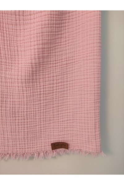 Bebella 4 Layer Muslin Fringed 100% Cotton Baby Stroller - 100x120 cm Gift