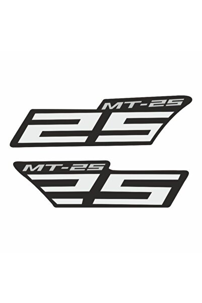 gogo premium YAMAHA MT-25 UYUMLU BEYAZ YAN STICKER SET