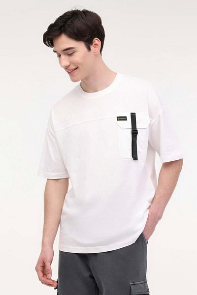 lumberjack ML SATYR 11UT1010 4FX T-Shirt με μανίκια - Ecru - L - ST07584-EKRU-L