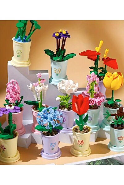 UrbanCove Co Hyacinth Flower and Potted Plants - Building Toys and Home Decoration