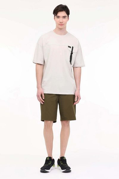 lumberjack ML SATYR 11UT1010 4FX Μπλουζάκι με μανίκια Stone Color - XL - ST07584
