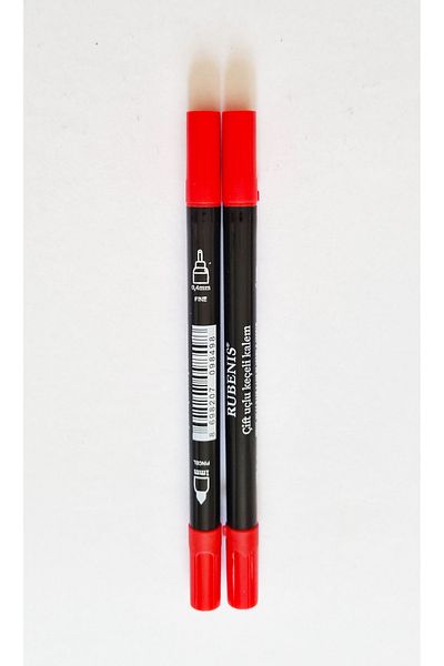 Modellino 2 Pieces Double Ended Fineliner - Felted Pen Rbns Dual Felt Type Collet with Color Options