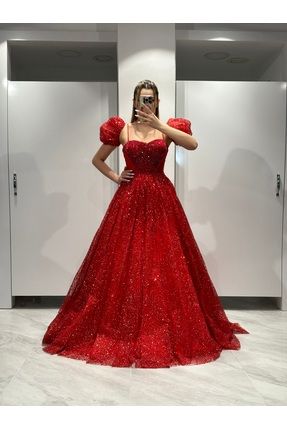 Kaleici Y ld zlar Prenses Model Tasar m Ta lemeli Takma Kol Detayl Abiye Elbise LG2039 Fiyat Yorumlar Trendyol