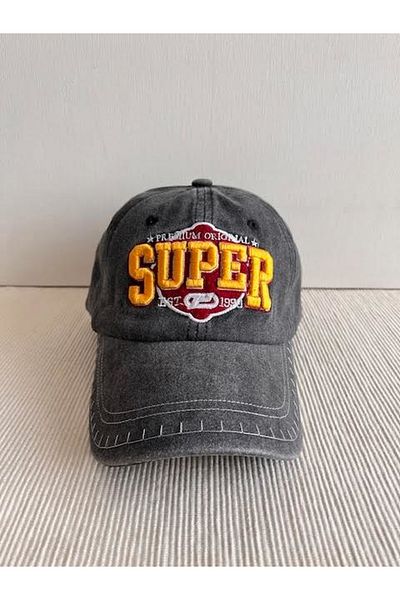 CosmoOutlet Unisex Black Hat - Super Premium Embroidered and Washed Back Adjustable