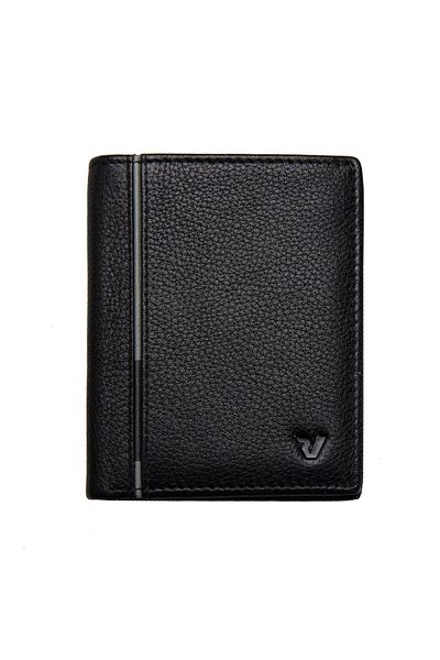 RV Roncato Ανδρικό πορτοφόλι & θήκη για κάρτες 41263701 Roncato MEN'S WALLET Boston Wallet NERO