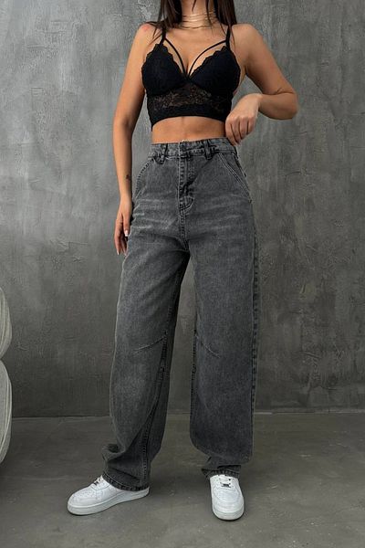 Harmony Smoked Premium Baggy Jeans - Washed and Belted