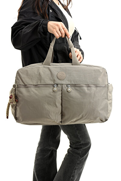 YOGII Asco Model Unısex Büyük Boy Su Geçirmez Krinkıl Kumaş Çapraz Ve Omuz Askılı Seyahat Spor Tatil Çanta